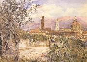 Henry Roderick Newman View of Florence,From the Gardens fo the Palazzo de'Mozzi (mk46) oil painting picture wholesale